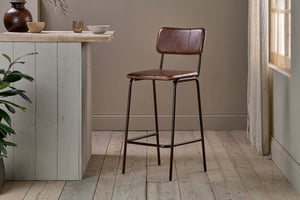 nkuku Ukari Counter Dining Chair | Seating | One Size | Chocolate Brown