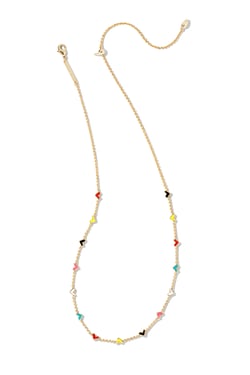 Haven Heart Gold Strand Necklace Multi Mix
