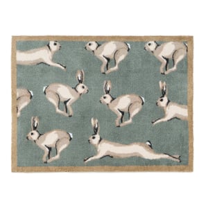Farmhouse Hares Washable Doormat - 65x85cm