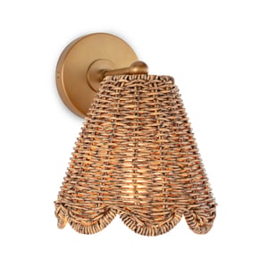Kismet Natural Brass Hanging Sconce