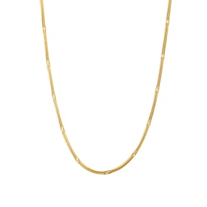 Textured Snake Chain Necklace Waterproof