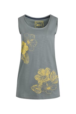Weird Fish Samsoe Eco Printed Vest Dusty Teal Size 14
