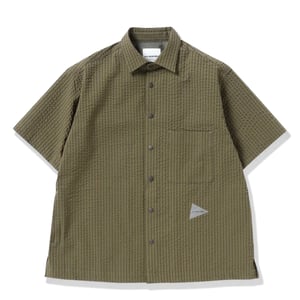 And Wander Dry Soft Seersucker S/S Shirt Beige