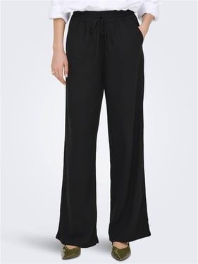 Jdy Say Linen Wide Pant - Black - XS