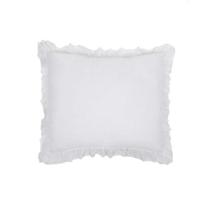 Charlie Linen Euro Sham   White