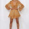 Tied Together Dress Mustard