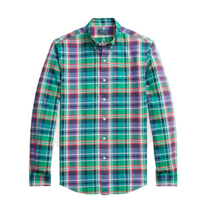 Polo Ralph Lauren Slim Fit Check Shirt Green / Purple Multi