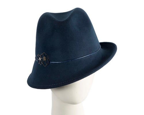 Max Alexander Navy Trilby – Felt Winter Fashion Hat