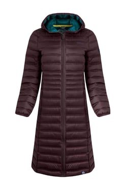 Weird Fish Ravinia Lightweight Padded Mid-Line Jacket Mulled Wine Size 8