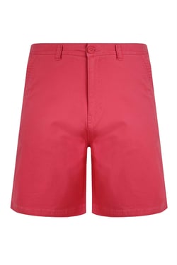 Weird Fish Rayburn Cotton Flat Front Shorts Dark Pink Size 40