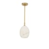 Artemis Natural Brass Pendant Single