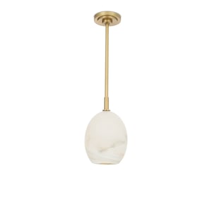 Artemis Natural Brass Pendant Single