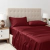 QE Home 500TC Eucalyptus Luxe TENCEL™ Lyocell Sheet Set Sheet Set in Black Cherry, Red, King