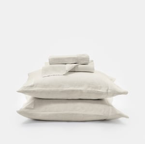 Signature Sheet Set Split King Moscato Beige Beach House Linen , Luxury Organic Bedding and Sheet Sets , PROSSIONI