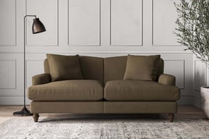 nkuku Deni Sofa | Make To Order | Medium | Brera Linen Indigo