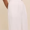White Tailored Culottes
