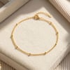 Gold Plated Dainty Satellite Chain Stacking Bracelet
