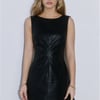 Diva Glaze PU Mini Dress Black