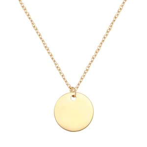 Circle Necklace Gold