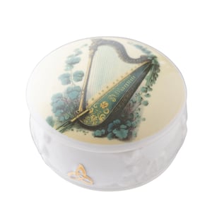 Belleek Classic Harp Trinket Box - Extra 25% off with LC25