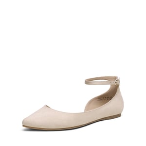 DREAM PAIRS Pointed Toe Ankle Strap Ballet Flats Shoes