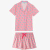 Women's Elephants Polyknit Short Pajama Set