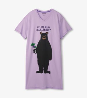 I'll Be Your Hucklebeary Women's Cotton Sleepshirt