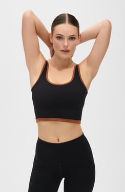 Lisse Bra Chestnut/Black - black with chestnut trim / XL