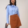 Terracotta Cord Mini Skirt