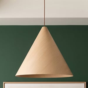 Larger Dablam pendant in natural wood