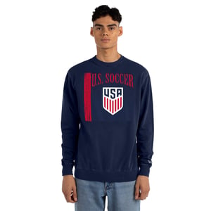 Men's New Era USMNT French Terry Grey Crew Pullover / 3X