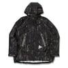 And Wander Printed Rain Jacket Black