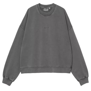 Carhartt WIP Womens Benton Sweat Black Garment Dyed