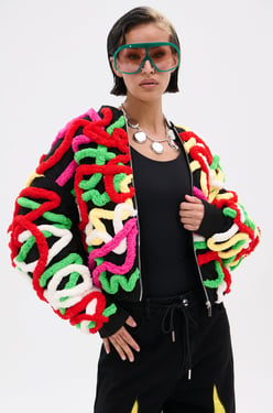 AKIRA Mod 3D Bomber Jacket | Black | Size XL