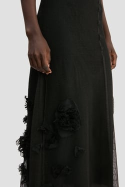 Victoria Beckham Panelled Cami Dress In Black - 14 - Womens