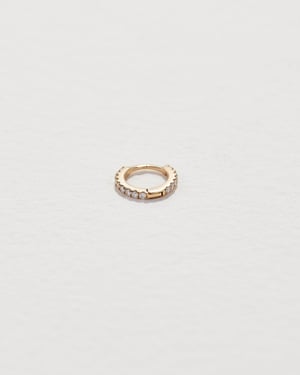 Tiny Full Pavé Huggie