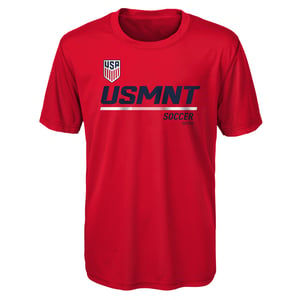 Junior Outerstuff US MNT Engage Poly Red Tee / 7
