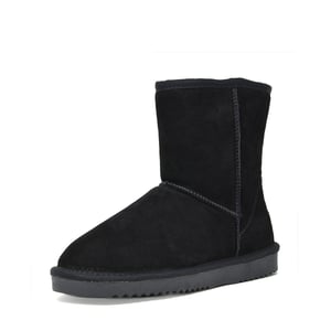 DREAM PAIRS  FuzzyClassic Mid Boot  Suede Mid Calf Snow Boots