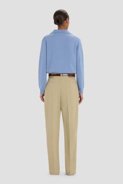 Victoria Beckham Tailored Trouser In Beige - 14 - Womens