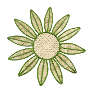 Leaf Bloom Handwoven Iraca Placemat