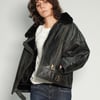 Fur Lined Leather Jacket