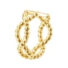 Double Helix Ear Cuff Sterling Silver Gold