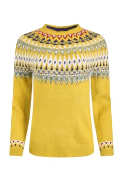 Weird Fish Lowell Fair Isle Jumper Antique Moss Size 8