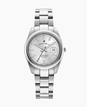 Allure 32mm Three-hands Date Silver-tone White dial Stainless steel swiss watch - 32 mm