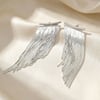 Statement Silver Waterfall Party Tassel Earrings