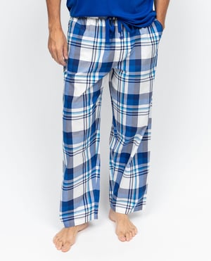 Ashley Mens Check Pyjama Bottoms - XL