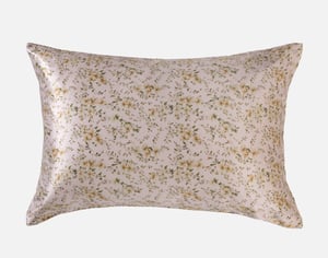QE Home 100% Mulberry Silk Pillowcase in Sophie, Floral, Pink, Standard