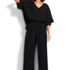 Double Cloth Pants Black - L