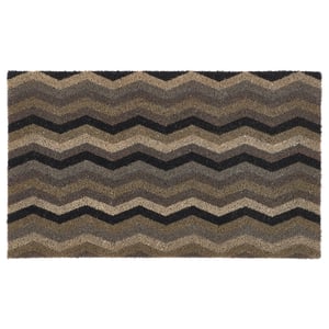 Printed Coir Ocean Zigzag Doormat - 45x75cm