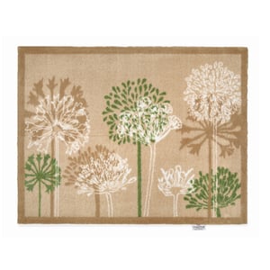 Dandelions Beige Washable Doormat - 65x85cm